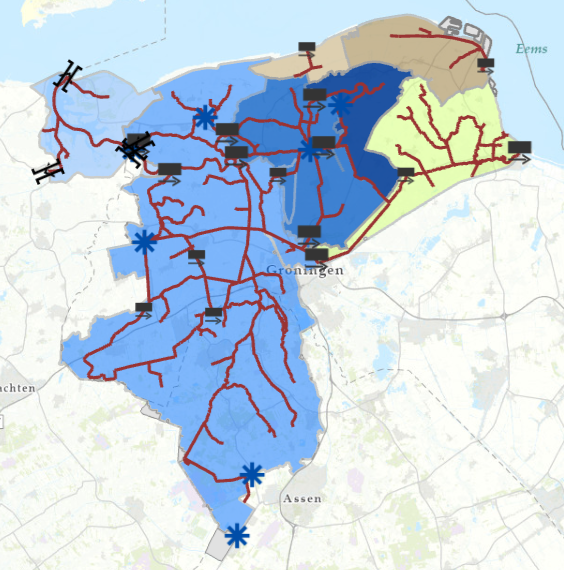 Deelstroomgebieden en Waterstanden